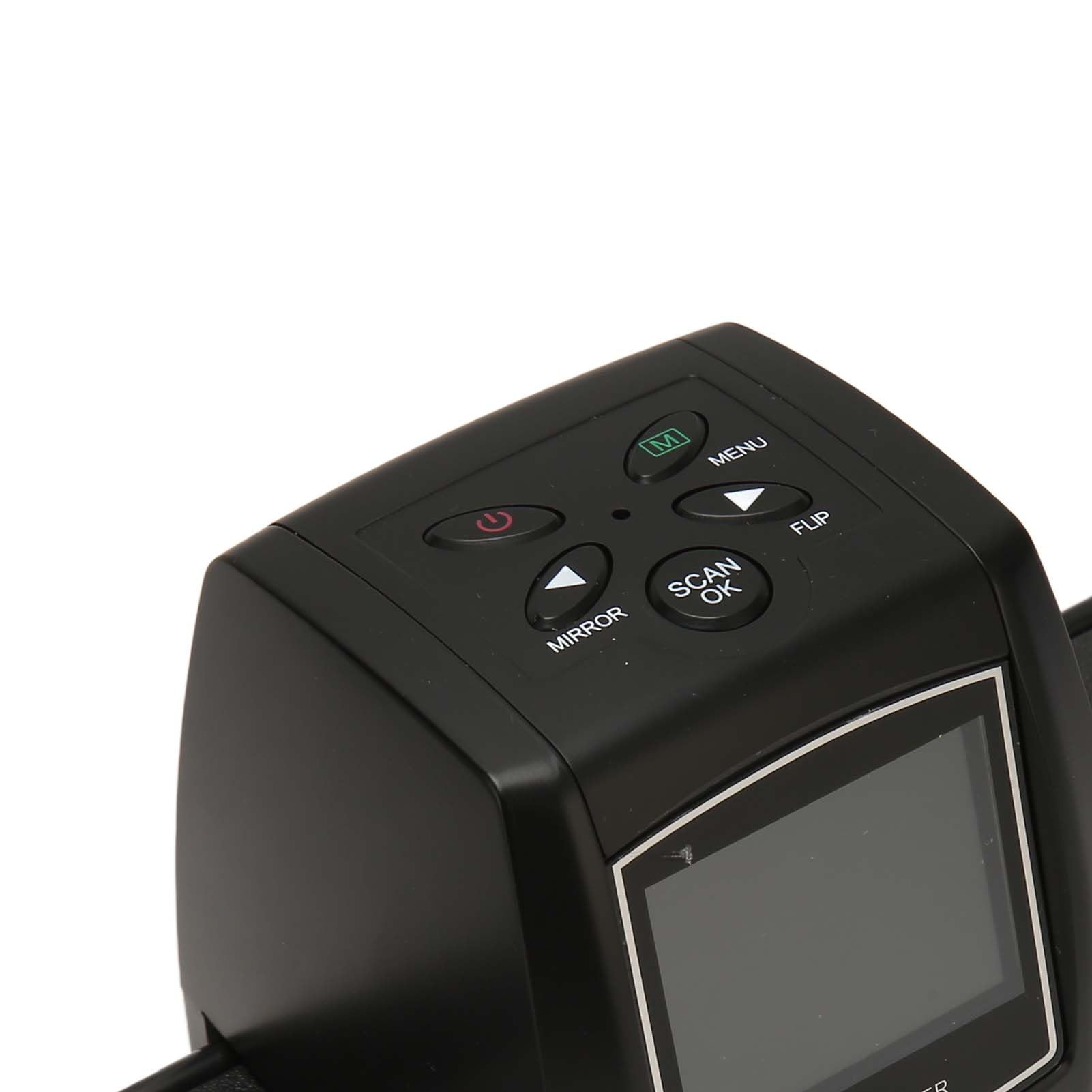 Denash 2,36 Pouces Scanner de Films LCD TFT 5MP JPEG Mémoire de Machine à sous DIA-Viewer pour 35 Mm / 135 Mm Couleur Noir Blanc, Fonctions de Traitement Idéales pour Les Entrées Photo