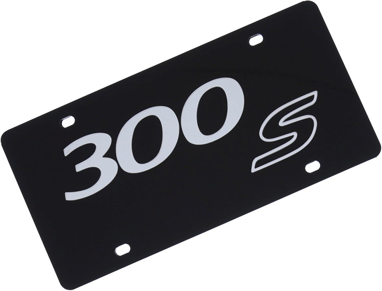 Laser Tag License Plate for Chrysler 300 (Black)