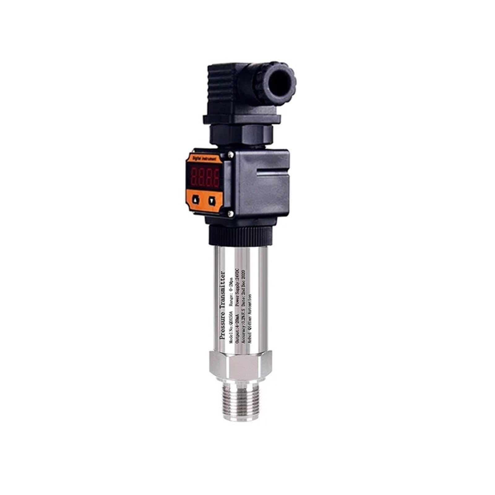 Transductor de presión de aceite, agua, aire y agua de 4-20 mA con pantalla LED, transmisor de presión absoluta de silicio por difusión de 0-1000 bar(0-1.6Mpa)