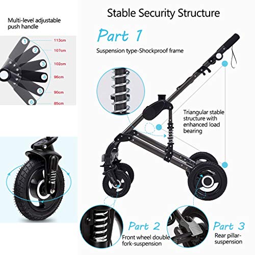 YRSTC High Landscape kinderwagen, comfort kinderwagen, reizen Baby Carriage, Baby kinderwagen 3 In 1 kinderwagen… - Afbeelding 7