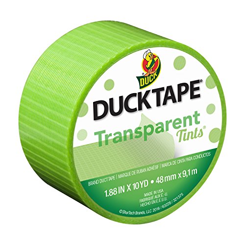 Duck Brand 241425 Single Roll Transparent Tints Duct Tape, 1.88