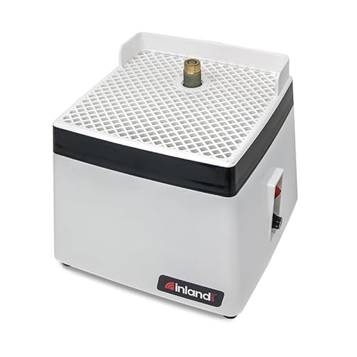 Inland Craft Wiz Mini Tool for Stained Creations, Precision Grinder Machine for Glass Mosaics, Scoring Tool Set, Hobby Supplies for Makers, Custom Cut Materials & Kits – Mini Size White and Black