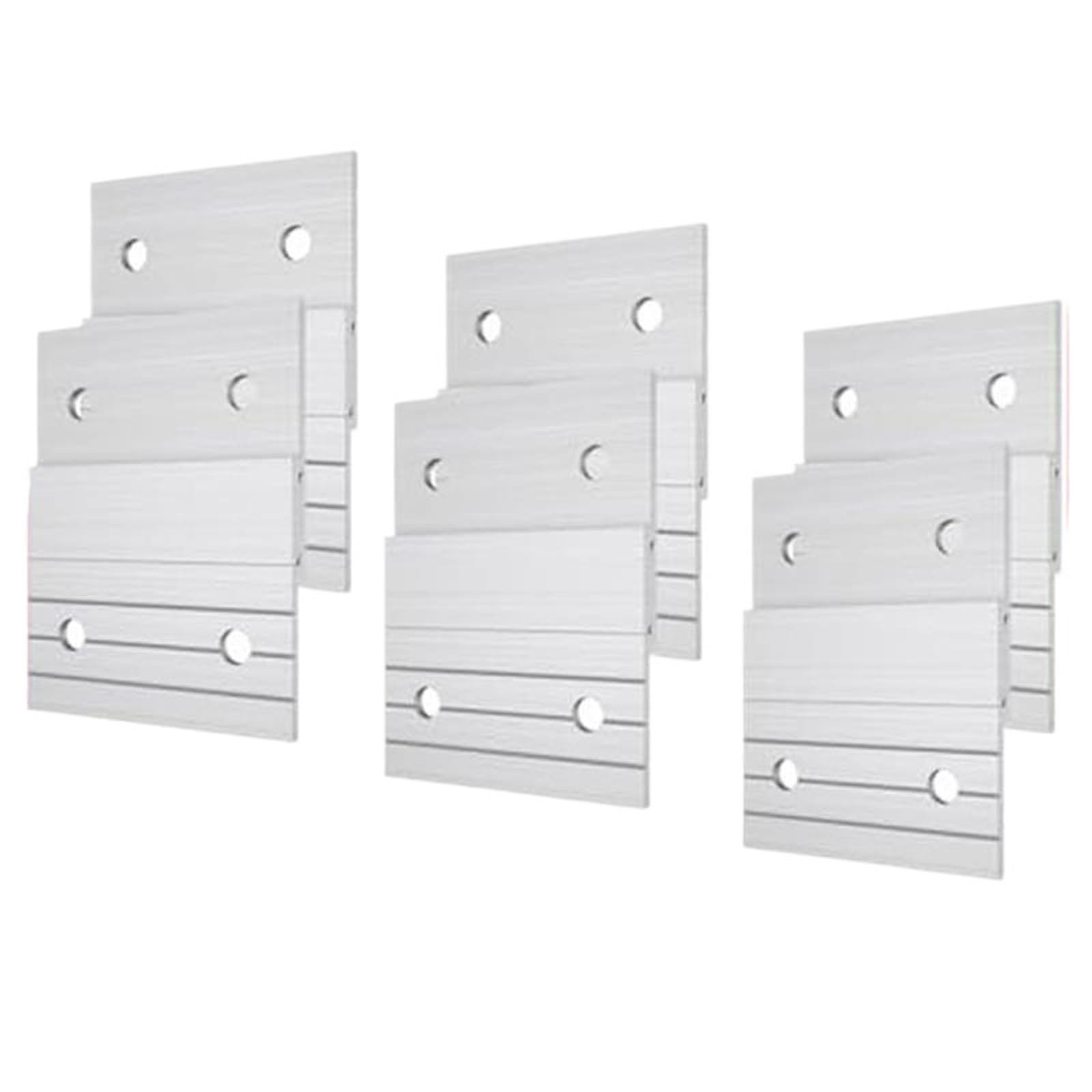 Huwoyg Silver 6 Pairs Z Clips French Cleat Picture Hanger Aluminum Hangers Wall Mounting Mirror Hanging For Hanging