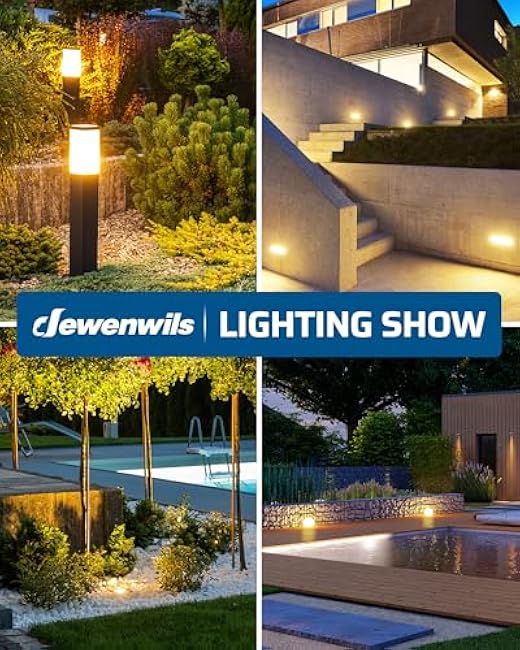 DEWENWILS 120W Low Voltage Transformer with Photocell Sensor & Timer, 120V AC to 12V DC, Weatherproof Landscape Lighting Transformer for Spotlights, Garden Lights, Steplight, Billboard¡