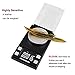 Digital Milligram Scale 50 x 0.001g,NEWACALOX High Precision Portable Multifunction Lab MG Jewelry Reload Powder Gold Scales with 50g Calibration Tare Weights, Black