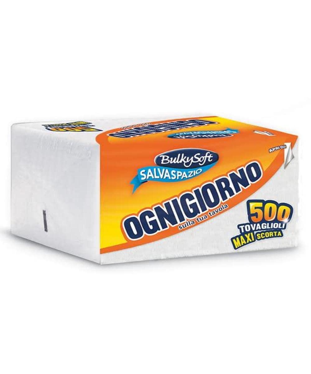 Tovaglioli Da Cocktail BulkySoft - Confezione Da 100, Bianchi, Doppio Strato, 24cm