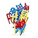 Relaxdays Gioco delle Sedie, Giochi di Abilità per Tutta la Famiglia, Set da 18 Pezzi, da Impilare, di società, colorato, Multicolore, 10023498