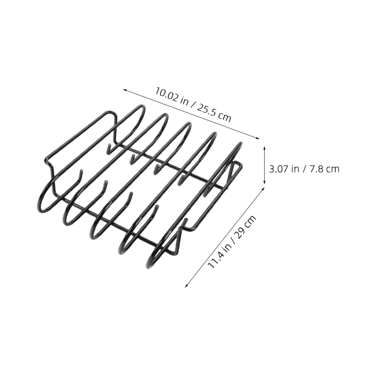 SUPVOX Supporto Portatile Barbecue Esterno da Acciaio Inossidabile in per Compatta Graticola per Grigliare Costine e Verdure Durante attività All'aperto