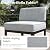 LayinSun Large Aluminum Patio Furniture Set with Fire Pit Table, 11 Pieces Modern Outdoor Conversation Set Sectional Metal Sofa Set with Olefin Cushion
