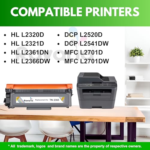 Image of TN 2365 Toner Cartridge Compatible for Brother Printer HL- L2320D, L2321D, L2361DN, L2366DW, DCP-L2541DW, L2520D, MFC-L2701D, L2701DW (TN 2365 Toner Pack of 1)