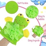 Kids Bath Gloves, 4/2pcs Shower Gloves Loofah for Kids Exfoliating BathGlove Body Scrub Glove Exfoliating Scrubber BallEasy to Lather Lovely Animal Colorful Design (4) - Image 3