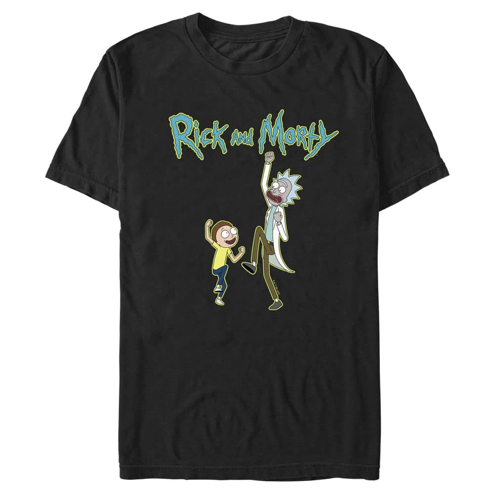 Warner Bros mens Rick and Morty Fist Pump T-Shirt