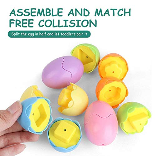 Image of Creative Eggs Fun Shape & Color Matching Toys for Kids & Toddlers - 6 Eggs (Multi Color)