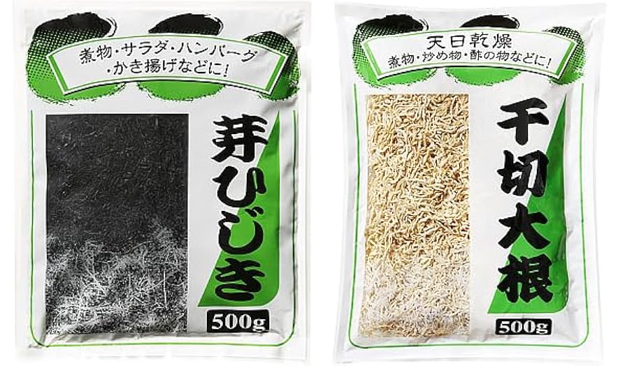 大容量500g✕10袋 天日乾燥切り干し大根 切干大根 料理 野菜 食材 Amazon | 切り干し大根 天日乾燥 500g 芽ひじき 500g セット
