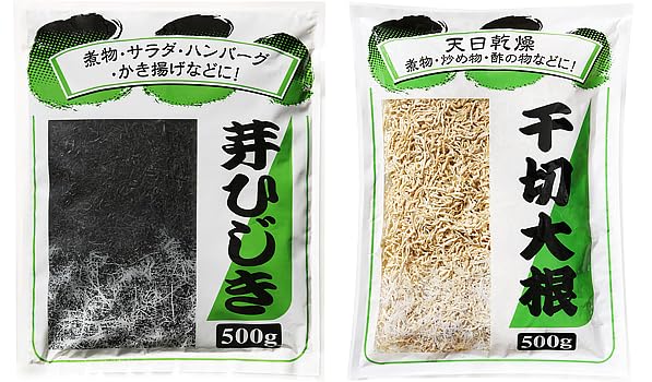Amazon | 切り干し大根 天日乾燥 500g 芽ひじき 500g セット アソート
