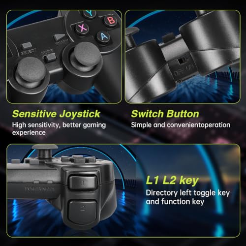 Retro Gaming Console, Plug and Play Video Game, Nostalgia StickGame, Wireless Retro Play Game Console Built in 20000+ Games, 4K HDMI Output, 9 Classic Emulators, with Dual 2.4G Wireless Controlle - Image 4