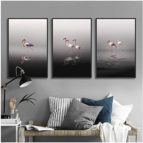 Affiches et gravures animaux flamant rose pour une decoration murale salon nature 50x70cm