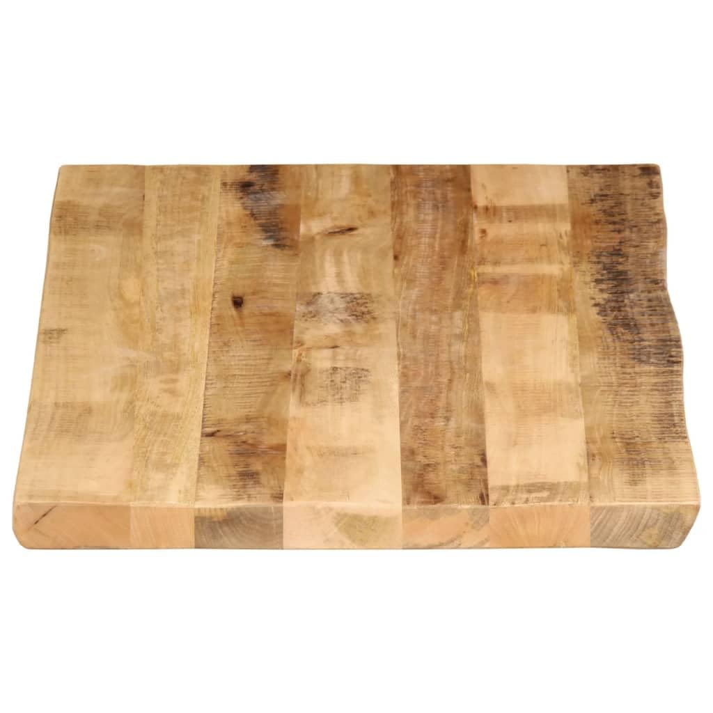 vidaXL Piano Tavolo Bordi Vivi 110x60x2,5 cm Legno di Mango Grezzo, Piano Sostituzione Tavolo, Piano per Tavolo da Pranzo, Piano d'appoggio
