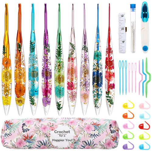 Riceshoot 9 Pc Crochet Hook Set