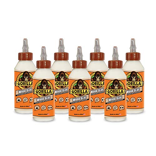 Image of Gorilla Wood Glue, 8 ounce Bottle, (Pack of 7)
