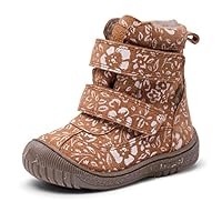 Bisgaard Boy's Girl's Ellis Tex Fashion Boot, Brandy Flowers, 12.5 UK Child