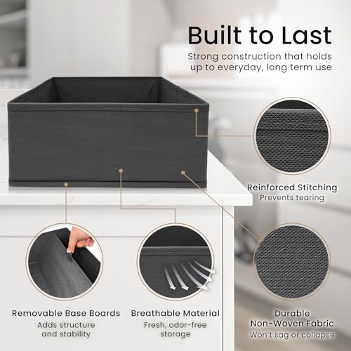 Reli. Drawer Organizers Clothes 7 Pack | Foldable Dresser Drawer Organizer by Reli. - Used condition - Image 4