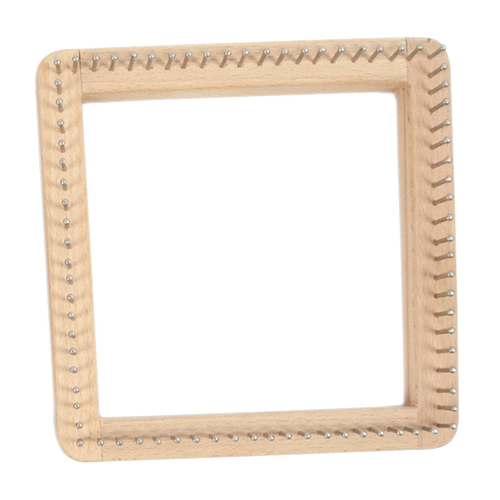 Colcolo Handmade Wooden Knitting Loom, Weaving Pegs Crochet Crafts Board, Multifunctional for Hats Sock Yarn Beginners Children, 20x20cm