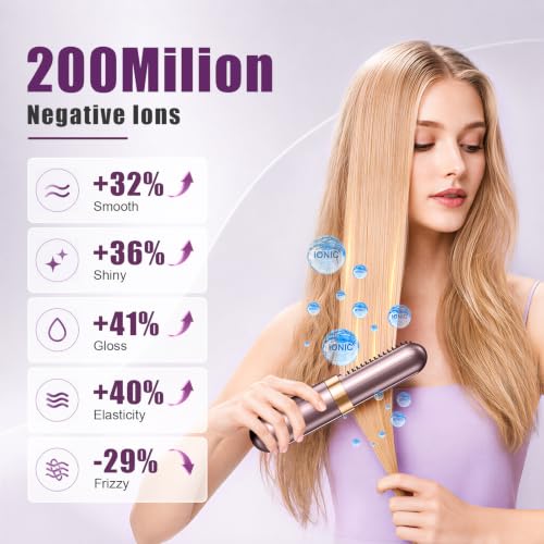 2026 Upgraded Cordless Straightener Brush