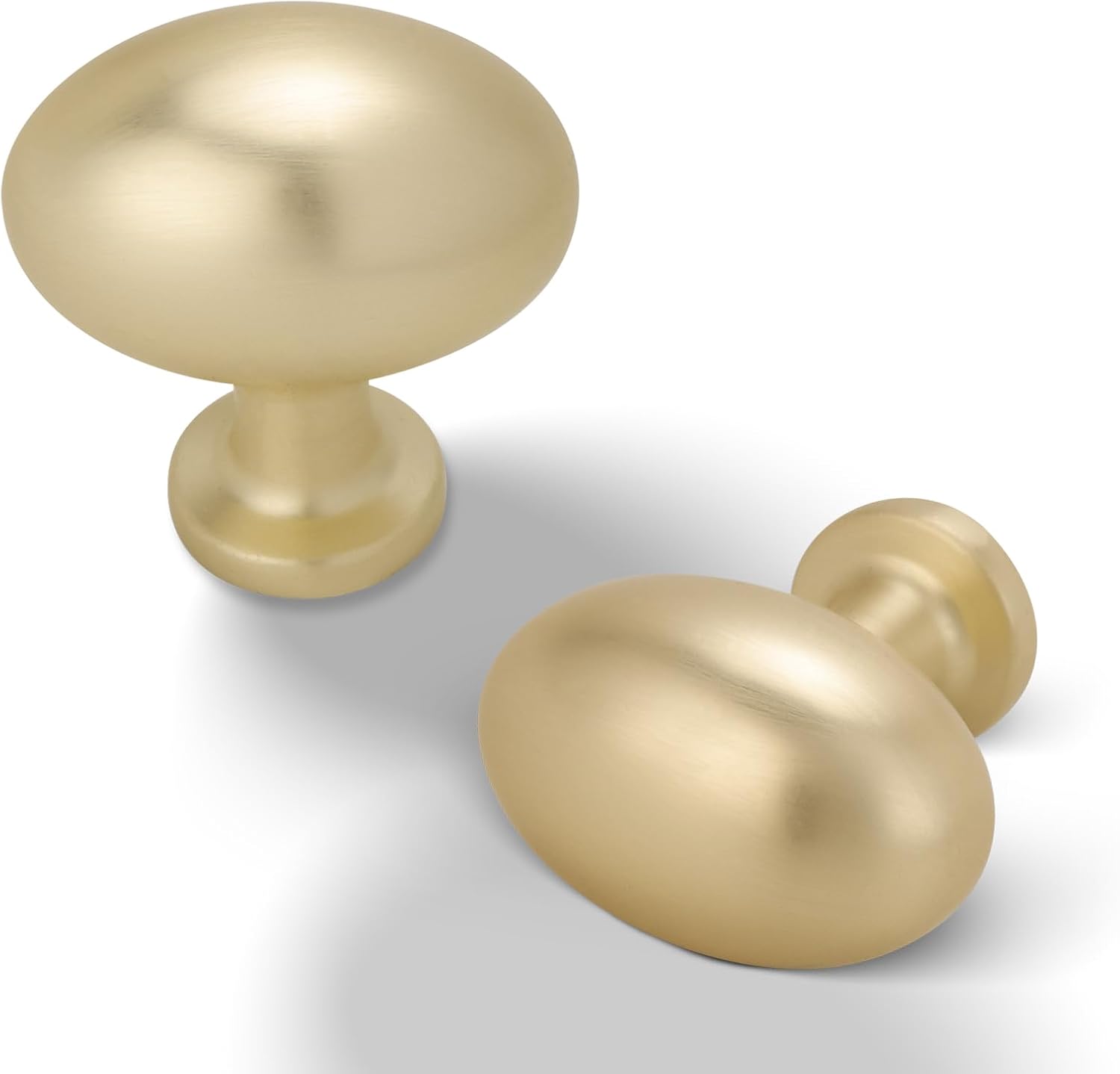 5 Pack Kitchen Cabinet Knobs Brushed Nickel Oval Drawer Knobs Cupboard Handles Bathroom Dresser Cabinet Hardware Zinc Alloy JT-BN-K5