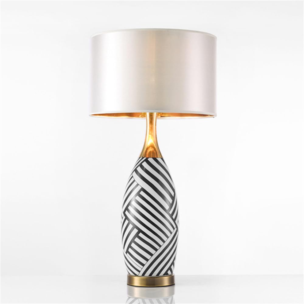 Moderna Lampada da Tavolo in Ceramica a Led Creativo Stile Americano Scrivania Luci Casa Soggiorno Camera da Letto Comodino Decorazione (Stile 1)