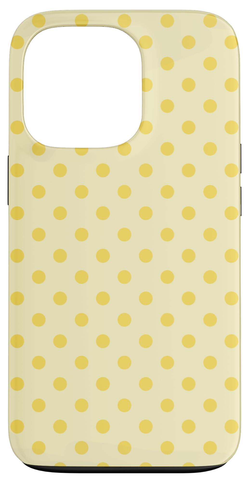Aesthetic Summer Vintage Butter Yellow Polka Dot Case for iPhone 13 Pro