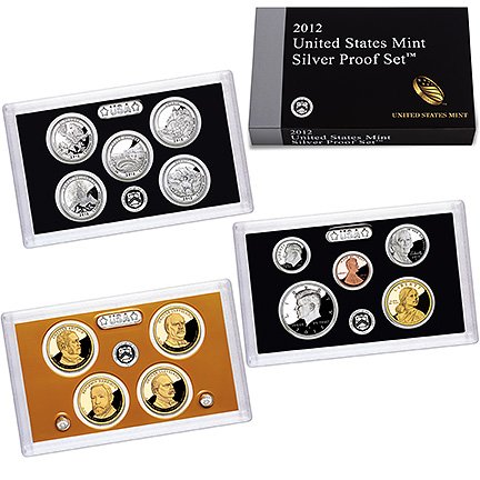 2012 U.S. Mint 14-coin Silver Proof Set with OGP & COA