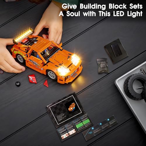 Image of LED Light for Lego 42204 Fast and Furious Supra-MK4 Set, Light Kit Compatible with Lego 42204 Building Blocks Model, Not Included The Model Set