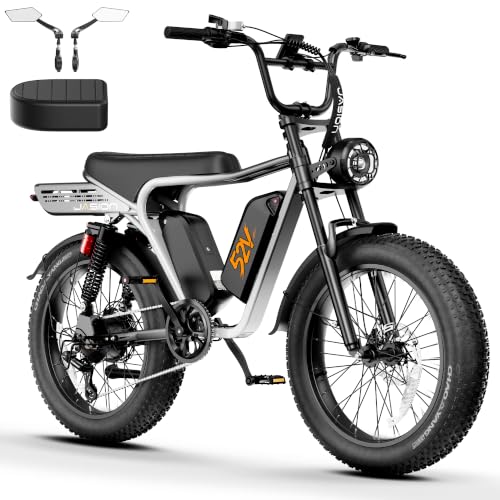 Image of Jasion RetroVolt Max Electric Bike, Dual Battery, 150-Mile Range, Fat Tire