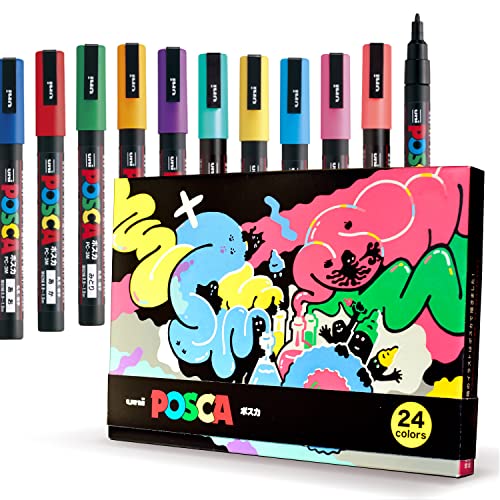 Amazon.co.jp: 三菱鉛筆 uni ポスカ POSCA 水性ペン 水性マーカー 日本