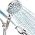 MakeFit Handheld Shower Head with Filter - High Pressure Shower Head with 10 Spray Modes, Hard Water Softener Showerhead with Hose, Bracket and Shower Filters to Remove Chlorine and Heavy Metals