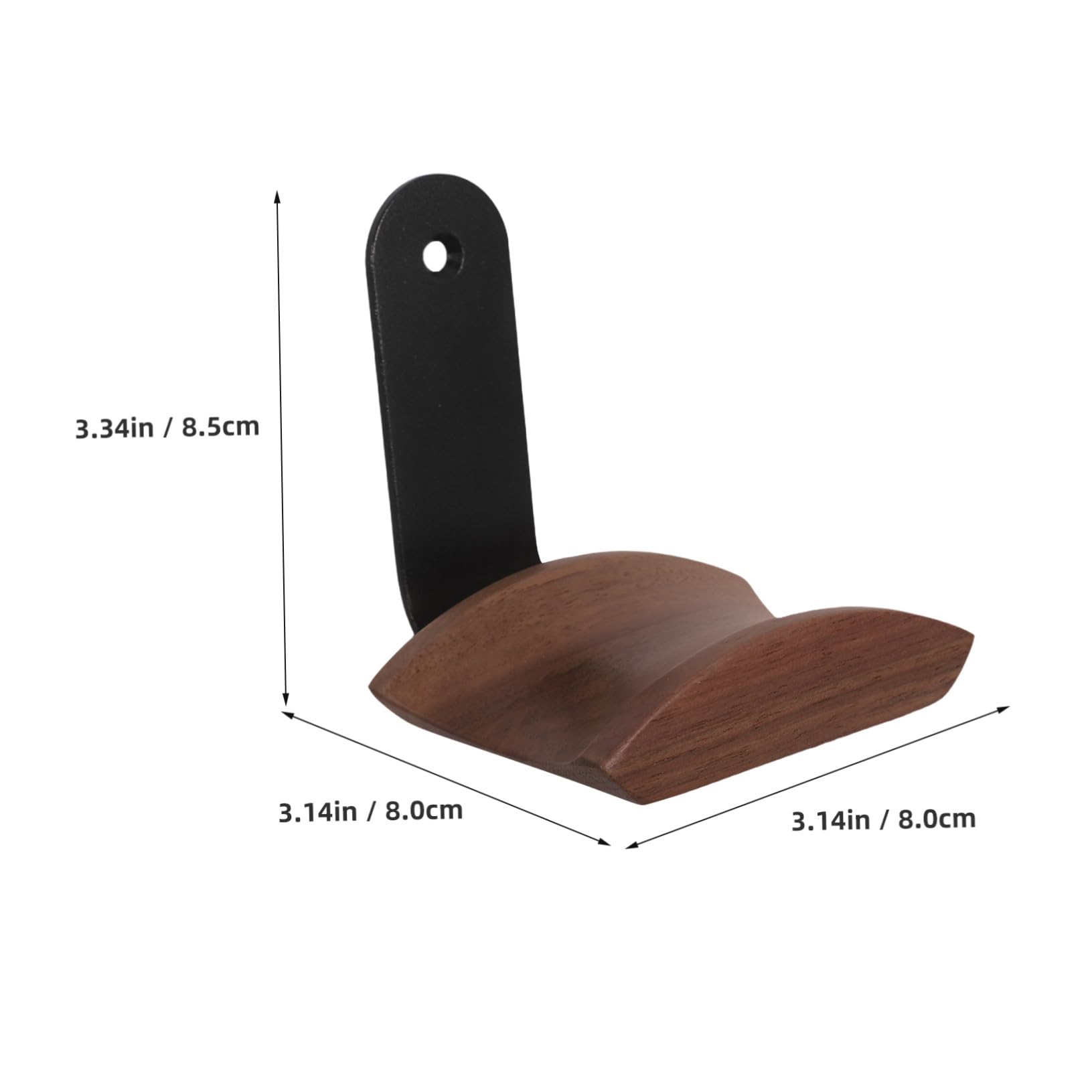 Mipcase Soporte de Pared para Auriculares de Gaming con Gancho de Madera de Nogal Montaje Fácil y Seguro para Oficina y Hogar Soporte Resistente y Ahorro de Espacio