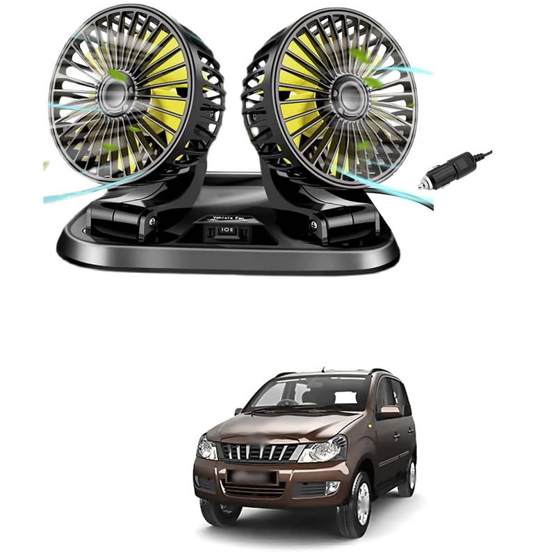 LOVMOTO Universal USB Fan for Car, 360Adjustable Dual Head Cooling Air Car Fan with Variable Speed, Portable Vehicle Fan with Strong Wind, Mini Fan Comfortable With Quan-to (B0C442VBV7) Amazon Price History, Amazon Price Tracker