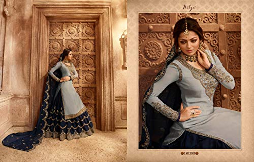 Image of Delisa New Indian /Pakistani Eid Special Party /Ethnic wear Georgette Straight Ghagra Style Salwar Kameez Suit for Womens-2085