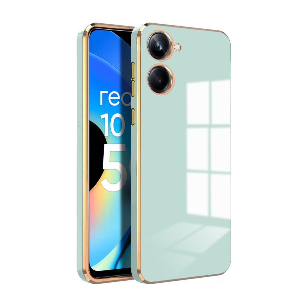 KARWAN®️ Luxury 6D Chrome Back Cover Case Compatible for Realme 10 Pro |Slim Shockproof Soft TPU | Raised Lips Protection | Camera Protection | Stylish Back Case and Cover | -Mint (B0C16SNNHQ) Amazon Price History, Amazon Price Tracker
