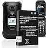 WAVYPO 【4000mAh】 Enhanced Version SCP-73LBPS Battery, Upgraded High Capacity Replacement Battery for Kyocera DuraXV Extreme E4810 Verizon Flip Phone SCP73LBPS
