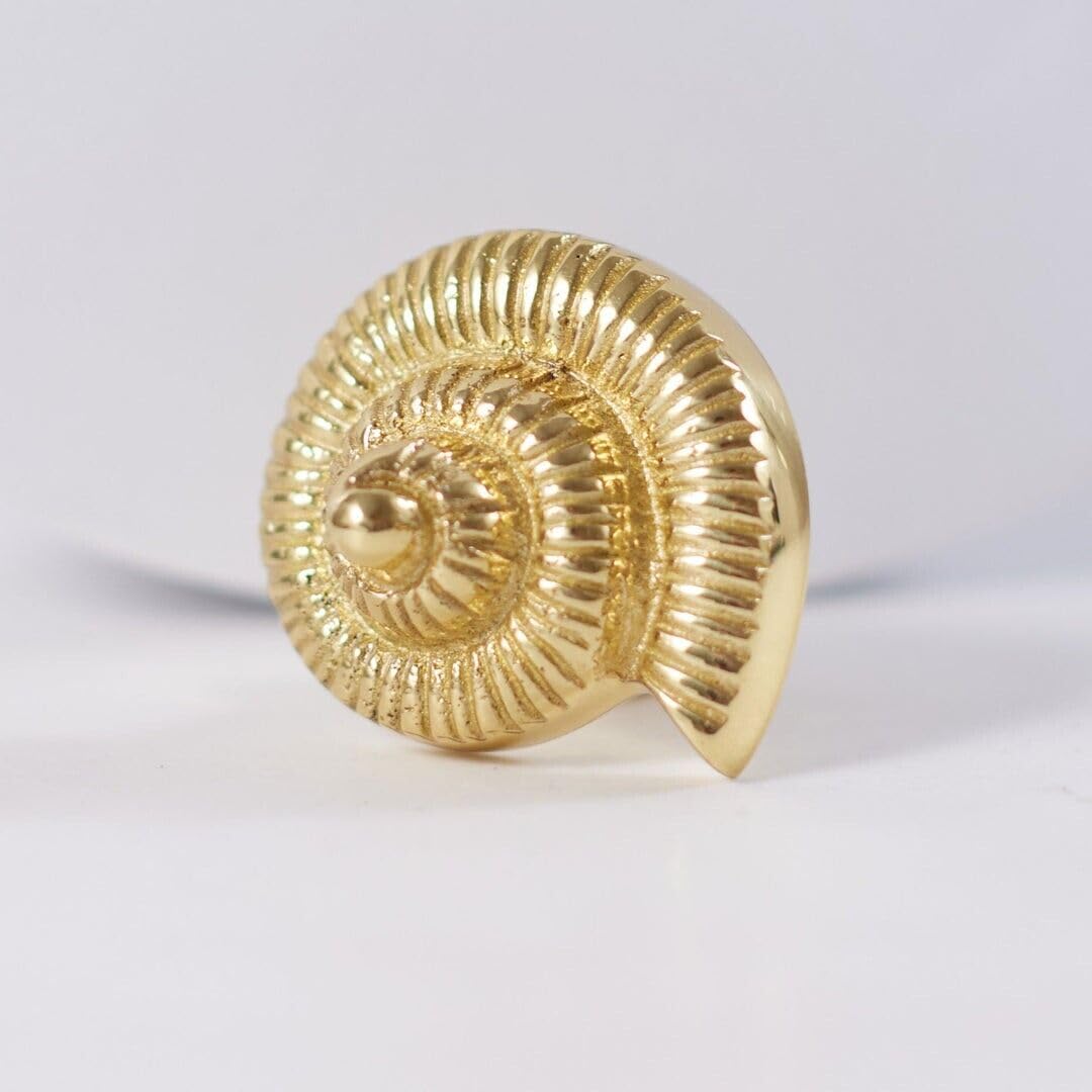 Manor Polished Brass Spiral Knob Pull Handle Furniture Cupboard Drawer Cabinet Door