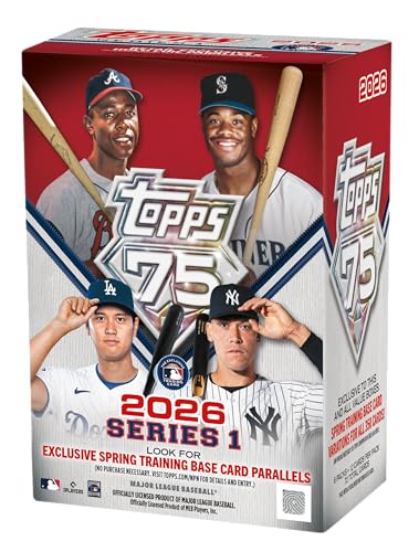 2026 Topps Series 1 Baseball Blaster Box, Look for Retail Exclusive Holo Holo Foil Parallels &...