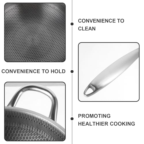 Wok de Acero Inoxidable con Tapa 32 cm Antiadherente miniatura 7