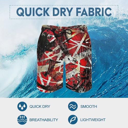 Men Swimming Trunk for Van 1986 Halen Beach Pants,Beach Board Shorts Surf Quick Dry Breathable Swim Trunks for Fishing3