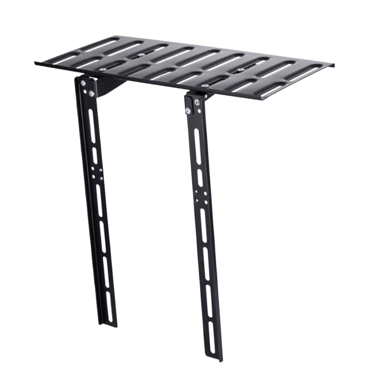 TOYANDONA Mensola da Parete per Stoccaggio Router e Organizzazione Cavi Supporto senza Fori in Acciaio Laminato a Freddo Nera per Modem e Box Tv