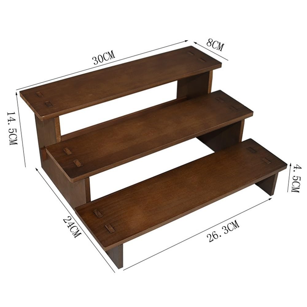 Armadi Three Tier Vintage Solid Wood Ladder Wider String Organizer | Bracelet Display Racks