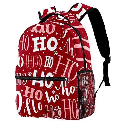 Sac à dos de voyage rouge Merry Christmas, le cadeau parfait pour étudiant