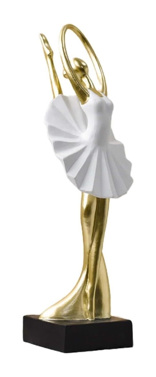 Yofab Office Cubicle Decor Resin Statues Statuette Fashion Arts Home Desk Ornaments Girls Figurer Coffee Table Centerpiece(Style A 11x11x37.5cm)