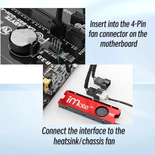 Image of 3 Pin / 4-Pin pc Fan Extension Cable(12 inch 30cm, Black) (pwm Fan Extension Cable 5 Pack)